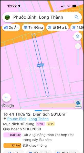 Đất mặt tiền đường chính phước bình, shr thổ cư sẵn, kinh doanh buôn bán, giá cực sốc