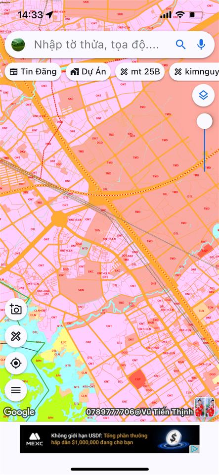 Đất tmdv mặt tiền trục chính vào sân bay long thành, shr sẵn, giá dtu.