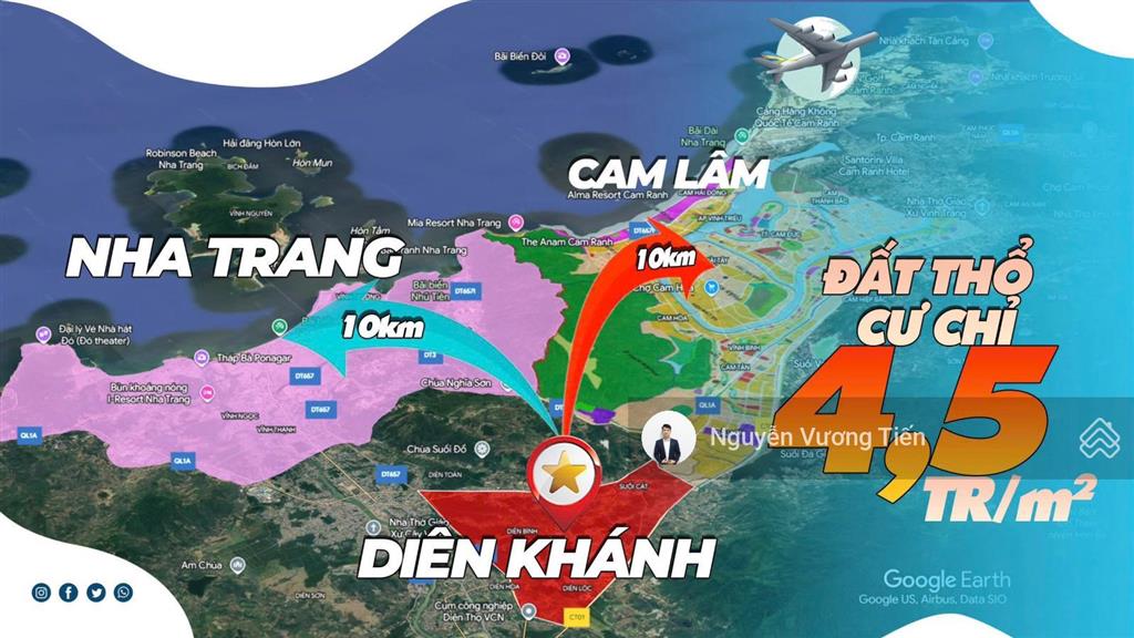 Bán đất suối tiên 174m² giá chỉ 783tr gần nha trang 12km đầu tư chỉ 4,5tr/m²