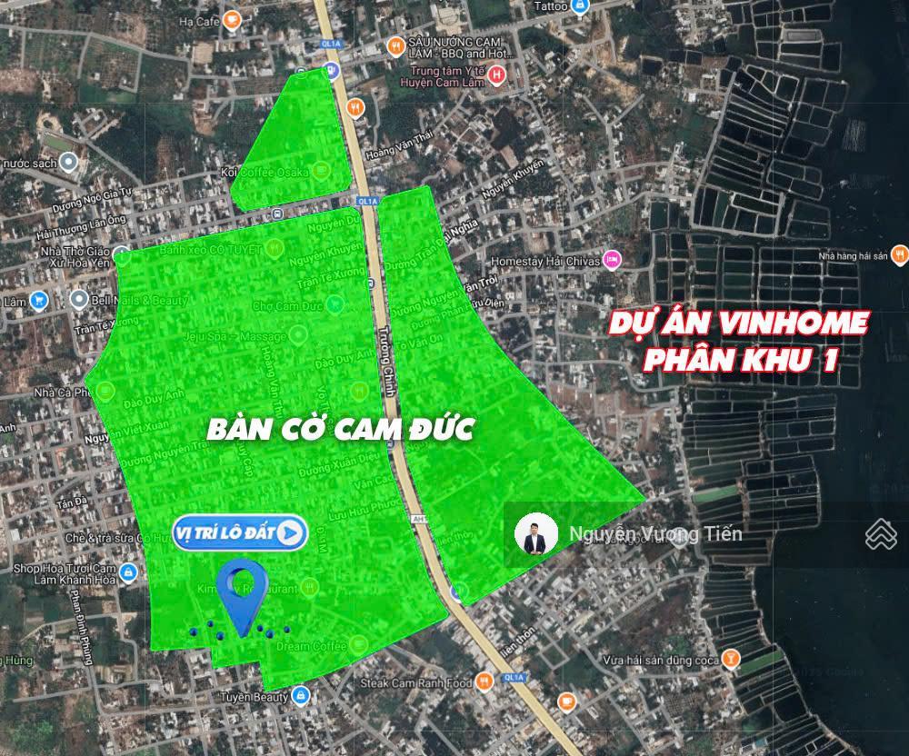 Bán đất tân lập cam lâm 314m², ngang 12m, có nhà cấp 4 giá chỉ 330tr/m ngang!
