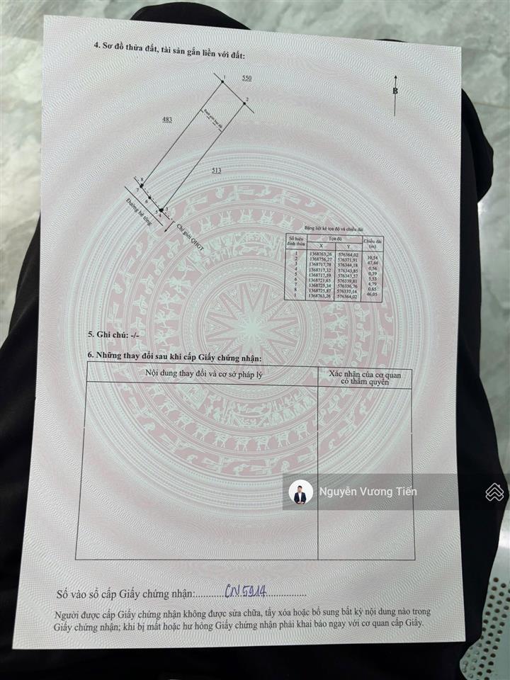 Hàng hiếm bắc khánh vĩnh 496.4m2 thổ cư 10x50m giá cực tốt chỉ 730tr tách được 2 lô