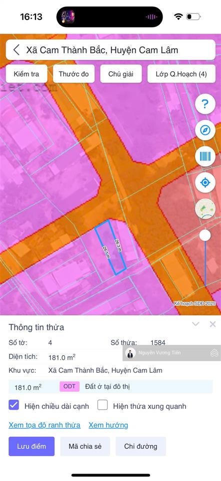 Đất thổ 180m thôn suối cam  ven đầm thuỷ triều. đối diện đảo trí tuệ vinhome, qh thu hồi, nhận tđc