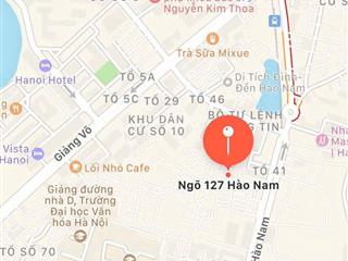 Bán nhà 3.96 tỷ, dt sổ 16m2, mt 3m, nhà 3 tầng, 2 ngủ, ngõ 127 hào nam, đống đa