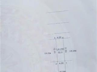 Bán đất liền kề 12.3 tỷ, dt 50m2, mt 4m, vỉa hè 4m, lòng đường 12m, khu đấu giá đa sỹ, hà đông