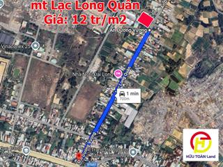 Mặt tiền đường lạc long quân bán đất tặng dãy trọ 9 phòng gần ngã 4 thương tín