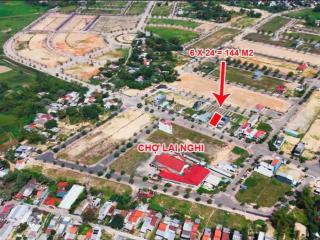 Khu phố chợ lai nghi (có sổ) bán lô đất 144 m2 mặt tiền đường điện biên phủ, trước chợ.
