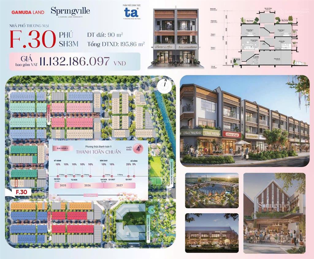 Dự án nhà phố liền kề ngay sân bay long thành giá cực tốt,cuối năm 2026 nhận nhà x2 x3 giá trị