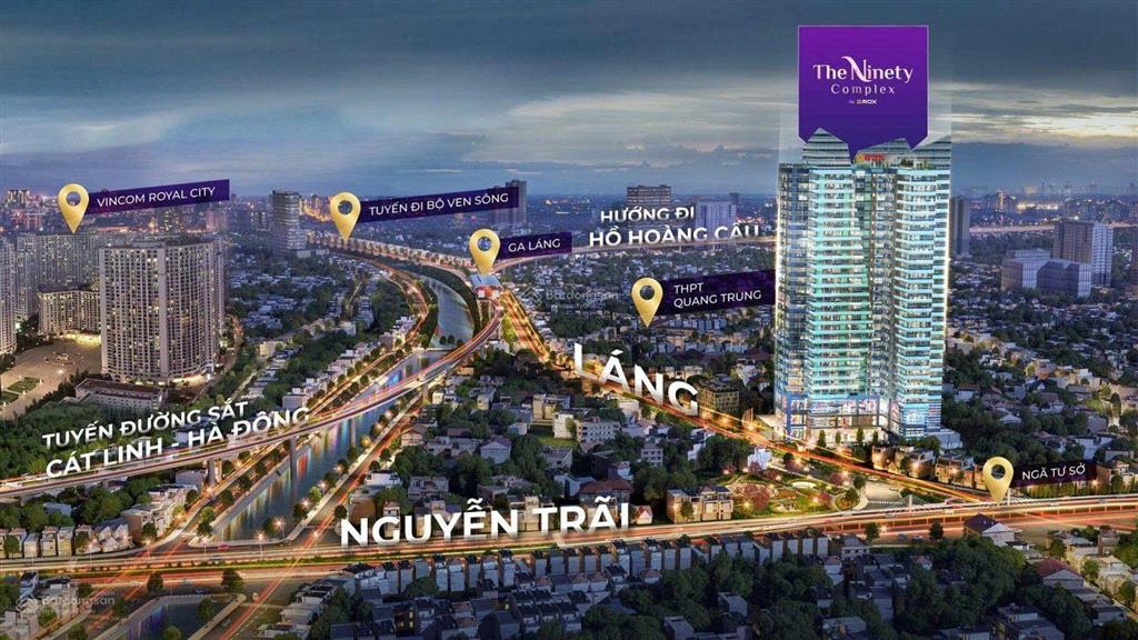 Cho thuê các căn hộ chung cư ninety complex 90 đường láng mới bàn giao, có slot ô tô