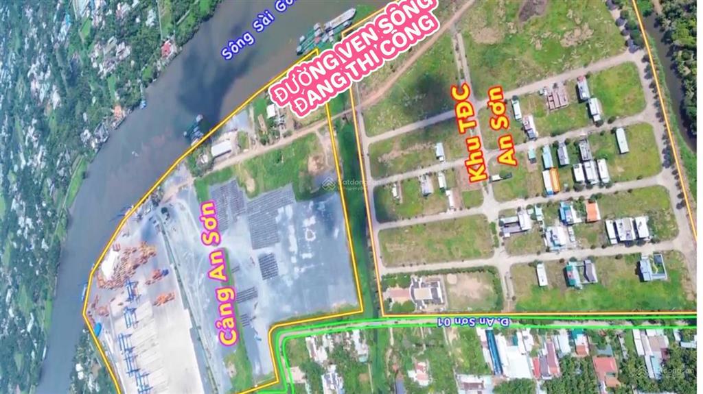 Cần bán đất tái định cư an sơn view sông sài gòn, 100m2, vị trí đẹp, 2 tỷ 450