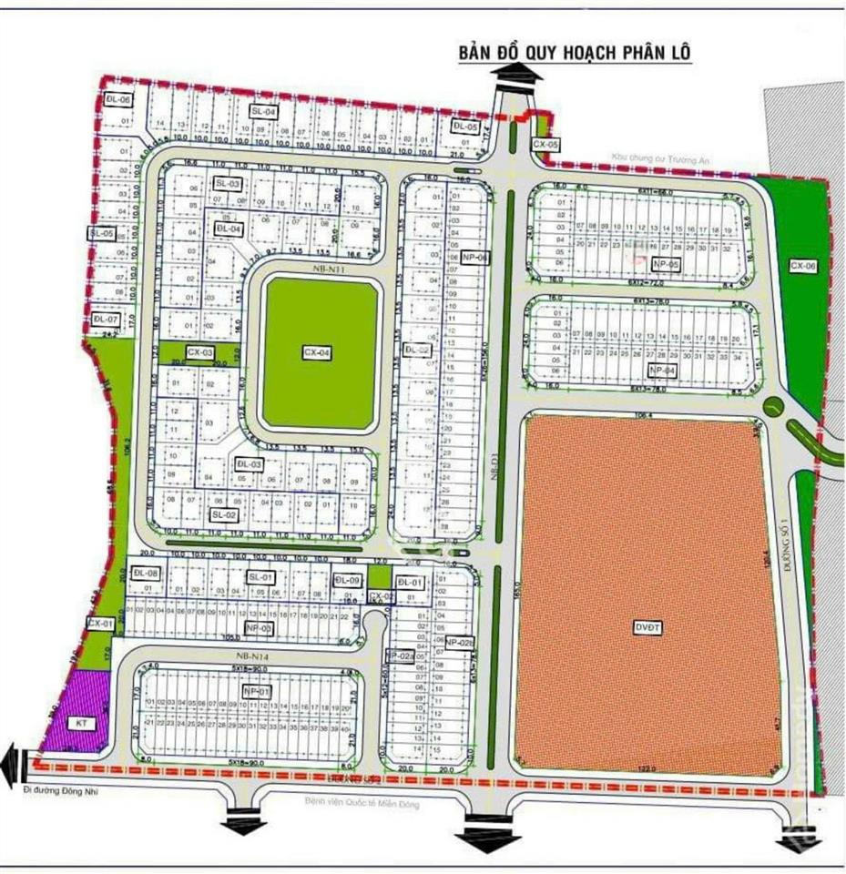 Đường d2 kdc the seasons lái thiêu 5.4 tỷ, kế bên siêu thị lotte mart,