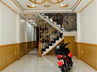 Nhà mới 3 tầng, hẻm xe hơi, phạm văn bạch, tân bình, 75m2, nhỉnh 6 ỷ tl