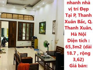 Nhà đẹp giá tốt cần bán nhanh nhà vị trí đẹp tại p, thanh xuân bắc, q. thanh xuân, hà nội