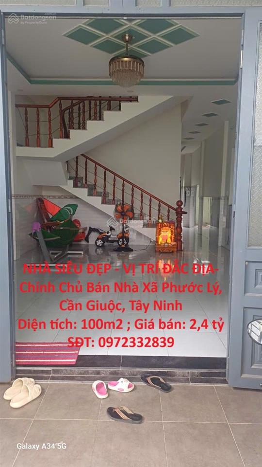 Nhà siêu đẹp  vị trí đắc địa chính chủ bán nhà xã phước lý, cần giuộc, tây ninh