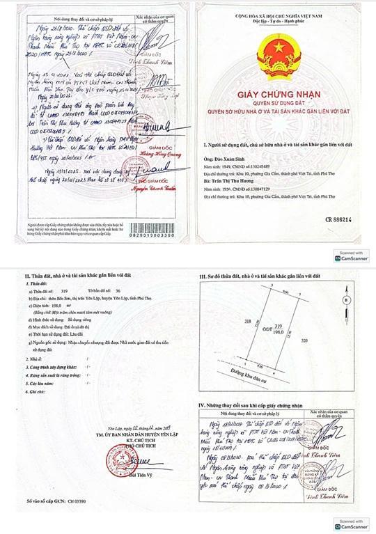 Đất vị trí đẹp giá đầu tư cần bán nhanh lô đất tại thị trấn yên lập, phú thọ