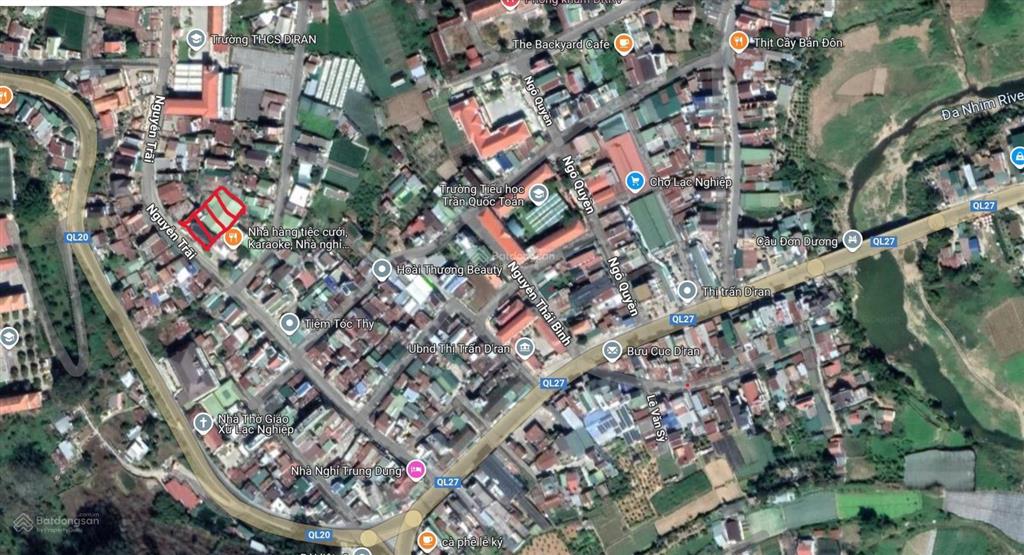 Bán nhà mặt tiền đường nguyễn trãi, thị trấn d'ran, đơn dương