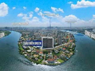 Bán căn 1 phòng ngủ thảo điền green, 61 m2, nội thất, sẵn hđ thuê 30tr/th,  0938 241 ***