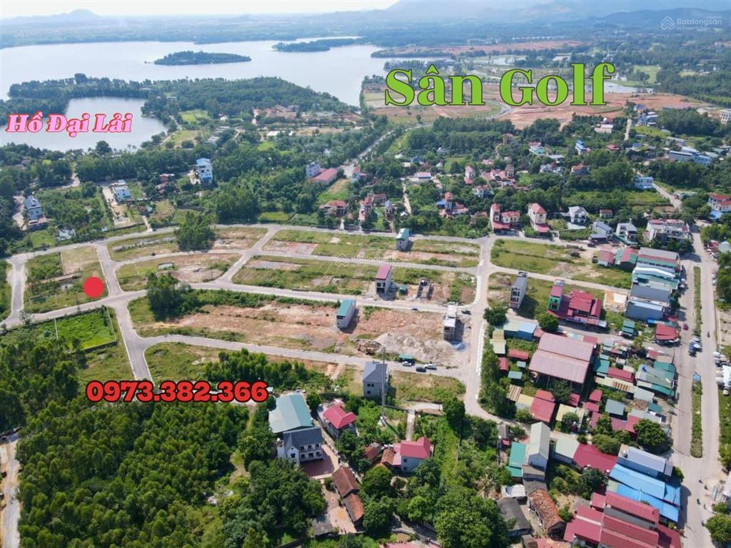 Chỉ 850 triệu/106m2 đất ở đô thị mặt tiền 7m vuông vắn trung tâm kdl hồ đại lải view triệu đô