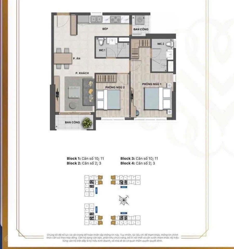 Căn hộ victoria village quận 2. 2pn  2wc căn góc  5.990 tỷ /75m2 tầng đẹp view thoáng mát