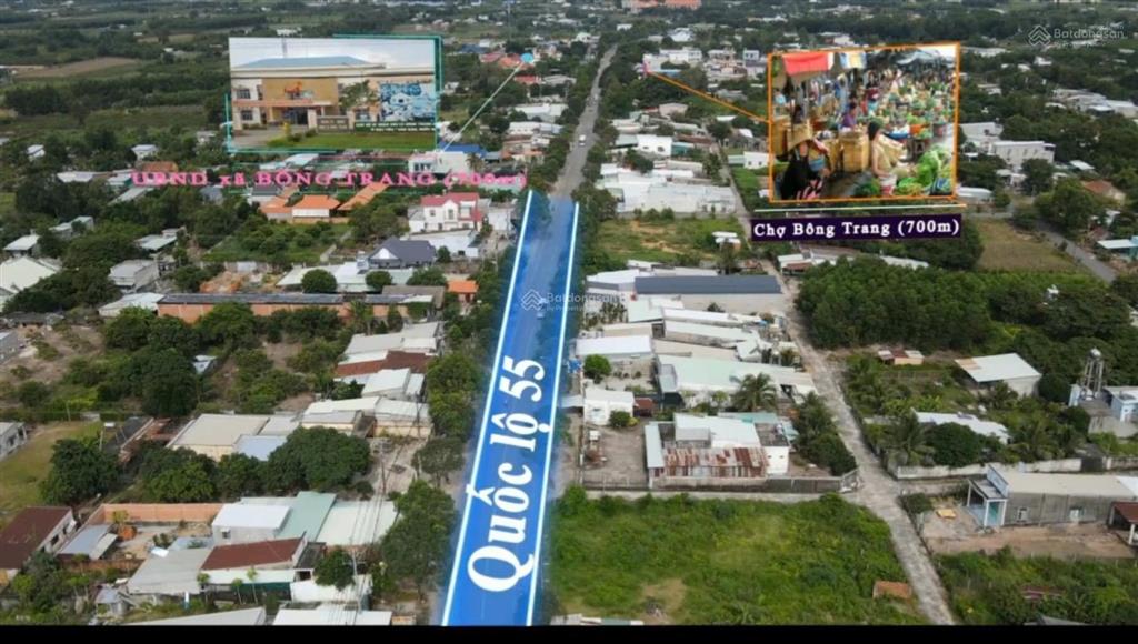 Lô đất 2 mặt tiền, 25x60m sẵn 300m2 thổ cư, cách nút giao cao tốc hồ tràm  long thành 399 m