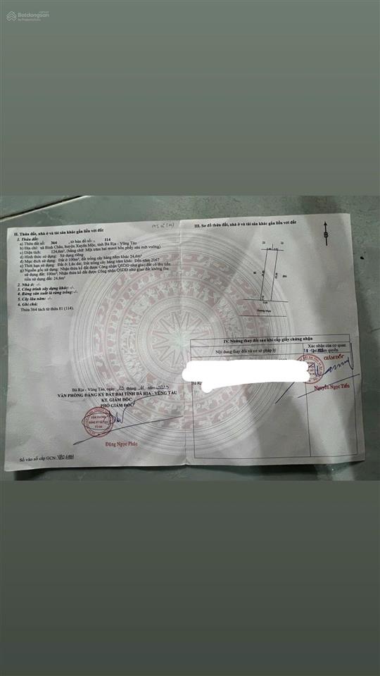Bán vài lô đất biển xã bình châu huyện xuyên mộc tỉnh bà rịa vũng tàu, gần biển, gần suối nước nóng