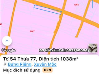 Bán đất xã bưng riềng dt1000m2 đường nhựa đối diện trường cấp 3, công an xã bưng riềng sát ql55