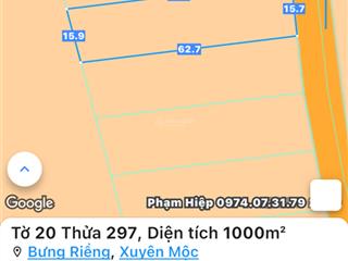 Bán 1000m2 đất bưng riềng hcm ngang 15.7mx60m đường nhựa vạch vàng, cách chợ bưng riềng 5,5km