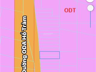 Bán đất hồ tràm đường oda ngang 10mx25m có 200m2 thổ cư vị trí gần biển, khu tiềm năng tăng giá
