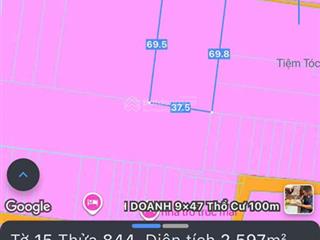 Bán đất tại hòa lợi, bến cát, bình dương, 2597m2, khu vực được phép lên thổ cư toàn bộ