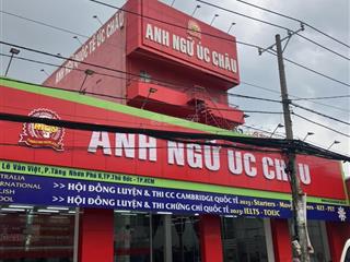 Bán gấp tòa nhà (17x51)m=870m2 mặt tiền đường lê văn việt đang cho ngân hàng thuê 200tr/tháng