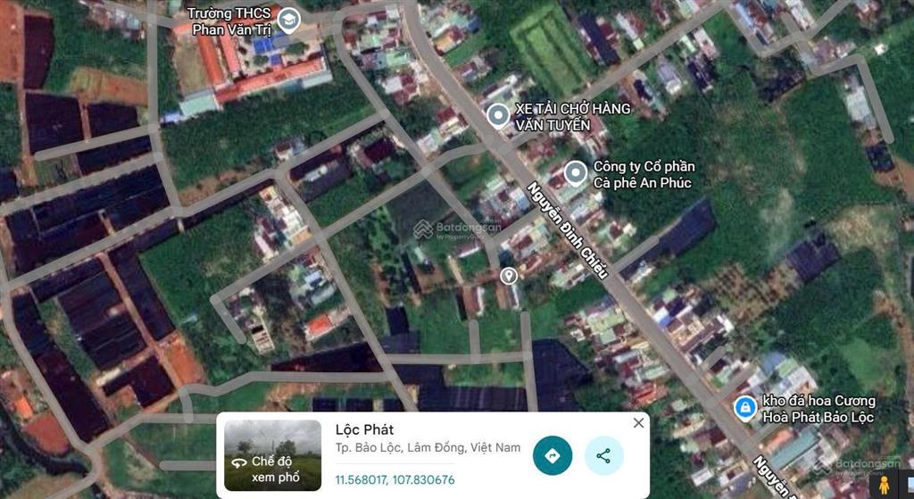 Bán lô đất gần 200m2 hẻm 169 nguyễn đình chiểu bảo lộc