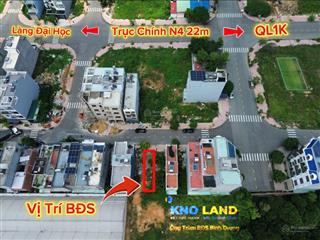 Chủ gửi bán lô đất khu dân cư phú hồng thịnh, đường n1, dt 66m2, giá 3,65 tỷ, ngang 4m, full thô cư