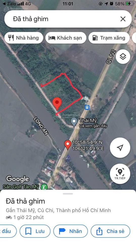 Chính chủ cần bán 3 lô đất đẹp xã thái mỹ, huyện củ chi. đất vuông vắn, đường ô tô vào tận nơi