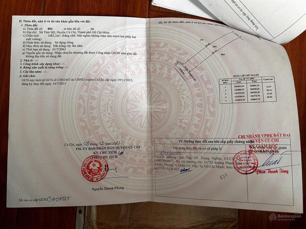 Chính chủ cần bán 3 lô đất đẹp xã thái mỹ, huyện củ chi. đất vuông vắn, đường ô tô vào tận nơi