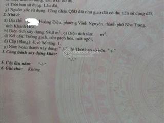 Bán nhà cấp 4 gần biển  trung tâm tp  chính chủ