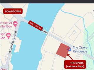 Thổ địa thủ thiêm  nắm tất cả những căn tốt dự án opera  căn 1pn+1 diện tích lớn chỉ 16.8 tỷ