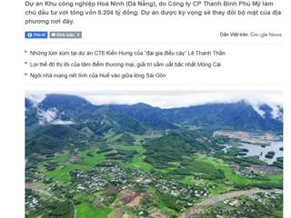 Bán đất đẹp gần đường vành đai, hòa ninh, đà nẵng, 4,5 tỷ, 1400m2 đối diện kcn hòa ninh 400ha