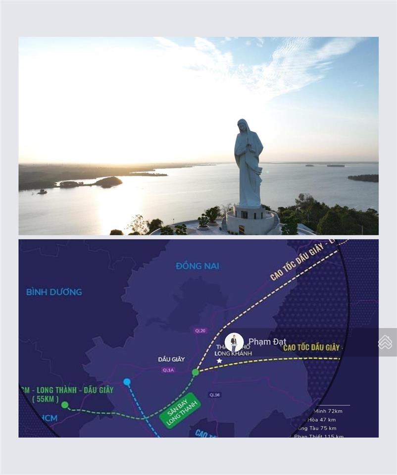 Lô đất 2 mặt tiền 88m và 14m đường cột cờ view hồ trị an và mẹ núi cúi. dt 1246m2 giá 3,2 tỷ