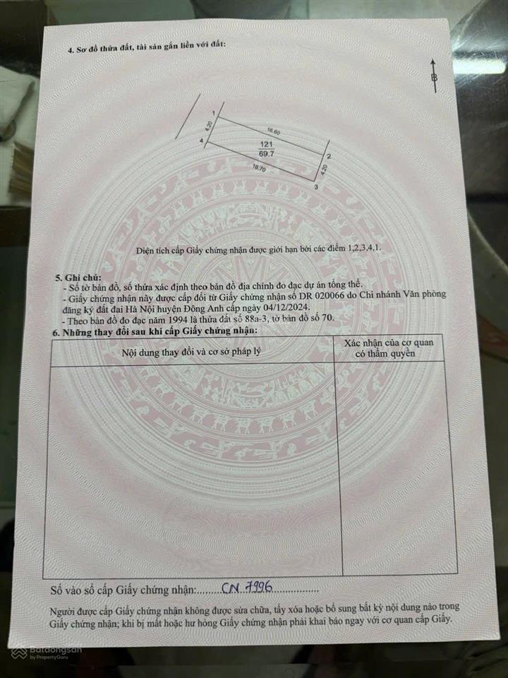 Hơn 6 tỷ chút có 70m2 tiên kha , tiên dương đường 5m oto tránh mặt tiền 4m gần bìa làng