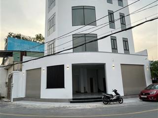 Nhà mặt tiền, căn góc có thang máy 12x10m. nhà mới 5 tầng btct. vị trí cực vip mỹ huề. shr full thổ