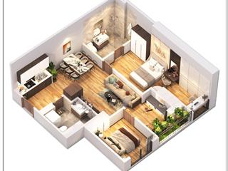 Bán căn hot 2 ngủ 69.67m2 giá 4 tỷ tầng trung đẹp