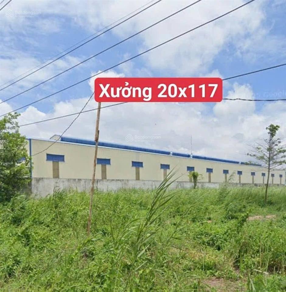 Kcn đức hòa bán kho xưởng xây full đất 2340m2 đất skc ( 20x117)