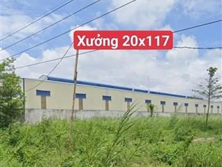 Kcn đức hòa bán kho xưởng xây full đất 2340m2 đất skc (20x117m)