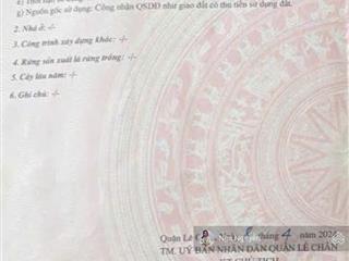 Lô đất ngõ nông phố hàng kênh , tặng nhà 1,5 tầng sân cổng cho thuê tốt .