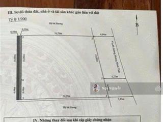 Đất mặt đường hoàng minh thảo, p. an biên, tp. hải phòng, 262m²  mặt tiền 15m