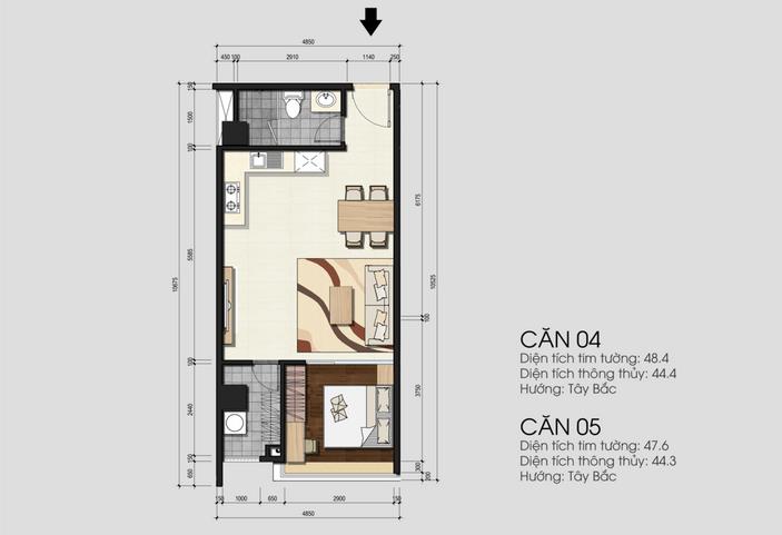 Bán gấp căn hộ 1 phòng ngủ monarchy, view trực diện sông hàn đã có sổ