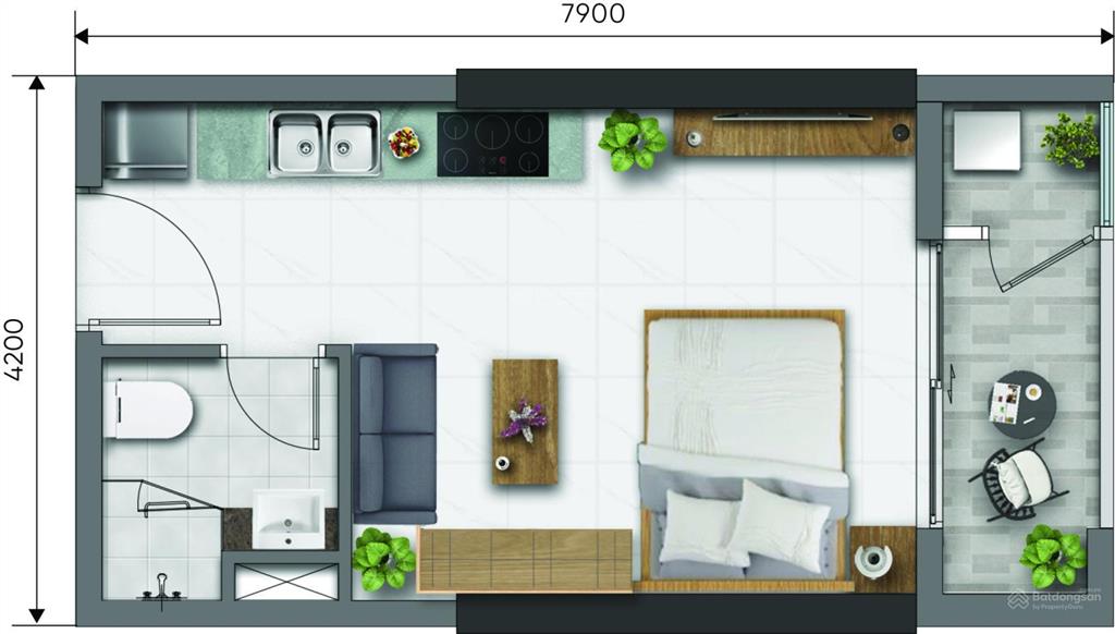 Bán nhanh căn studio daqua q8, tầng trung. giá 1,979 tỷ allin. nh hỗ trợ 7080%. 0931 322 ***