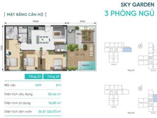D  aqua q8! sky garden (83.46m2 + 40m2 vườn). view quận 1, giá 8.09 tỷ all in,  0931 322 ***