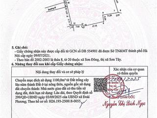 Bán đất tại tỉnh lộ 82, 1559m2, 17,5 tỷ, xã sơn đông, sơn tây, hà nội