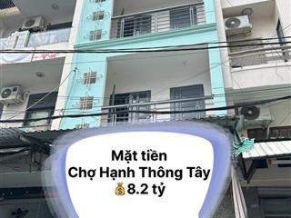 Bán nhà hẻm 8m quang trung mặt tiền chợ hạnh thông tây tiện kinh doanh mua bán