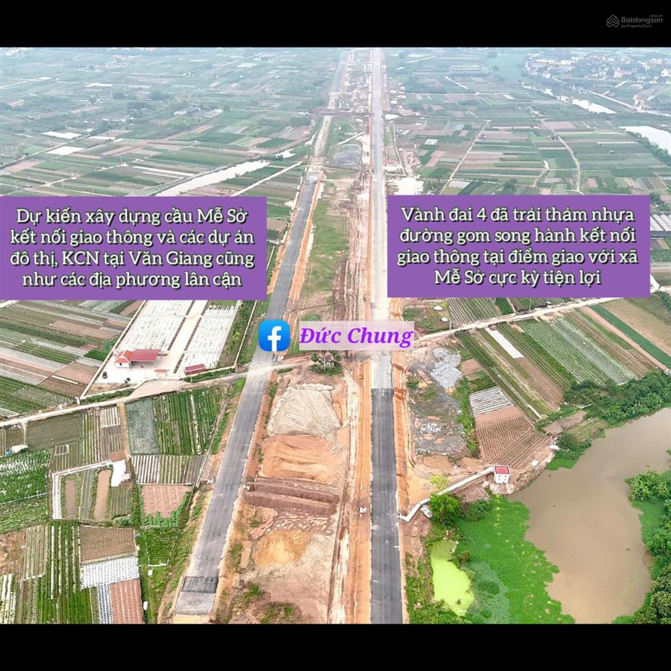 Bán đất đấu giá 88,7m2 gần chợ mễ sở  hưng yên, gần đô thị và đường vành đai 4 chạy qua địa bàn xã